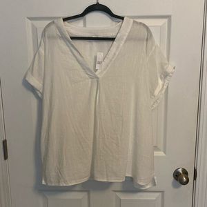 White GAP blouse.
